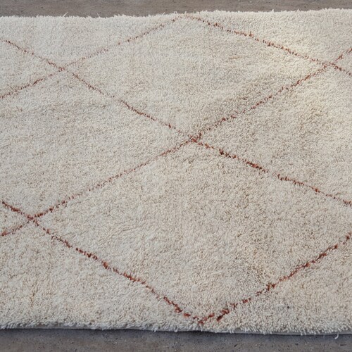 Authentic Moroccan Rug Beni Ourain Rug Handmade 100 Wool Rug Etsy