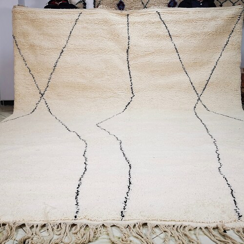 Beni Ourain Rug Moroccan Rug Handmade 100 Wool Rug Boheme Rug Etsy