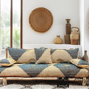 Divano da pavimento marocchino imbottito, pouf da pavimento marocchino, divano marocchino, pouf Beni Ourain, cuscini da pavimento, pouf da pavimento, imbottito