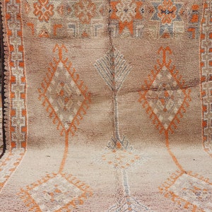 Vintage Moroccan Rug pirple Rare Large Boujad Carpet Wool Low Pile Rug Rustic Country House Floor Decoration image 3