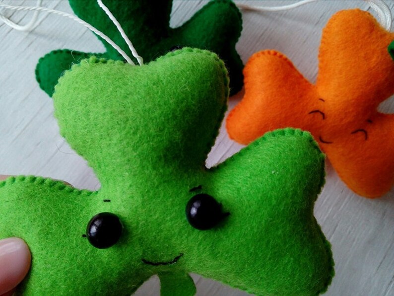 Shamrock Ornament St Patricks Day Baby Shower Favours Irish Etsy