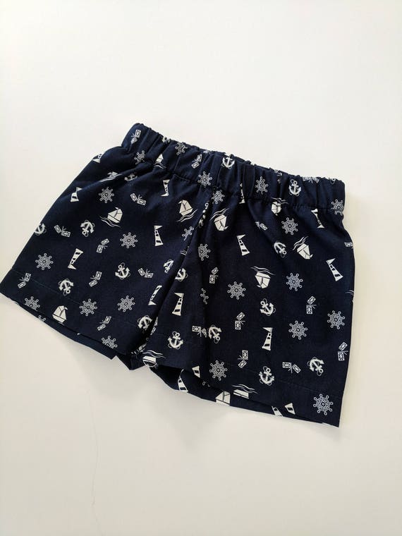 navy baby shorts