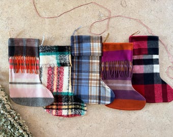 Christmas Stocking | Plaid Christmas Hanging | Stocking Fillers