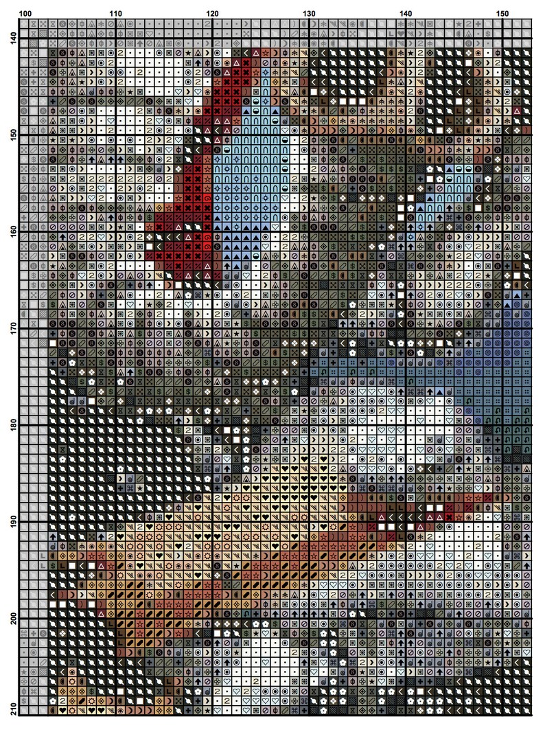 Alabama Crimson Tide Mascot Cross Stitch Pattern Large Cross Etsy UK