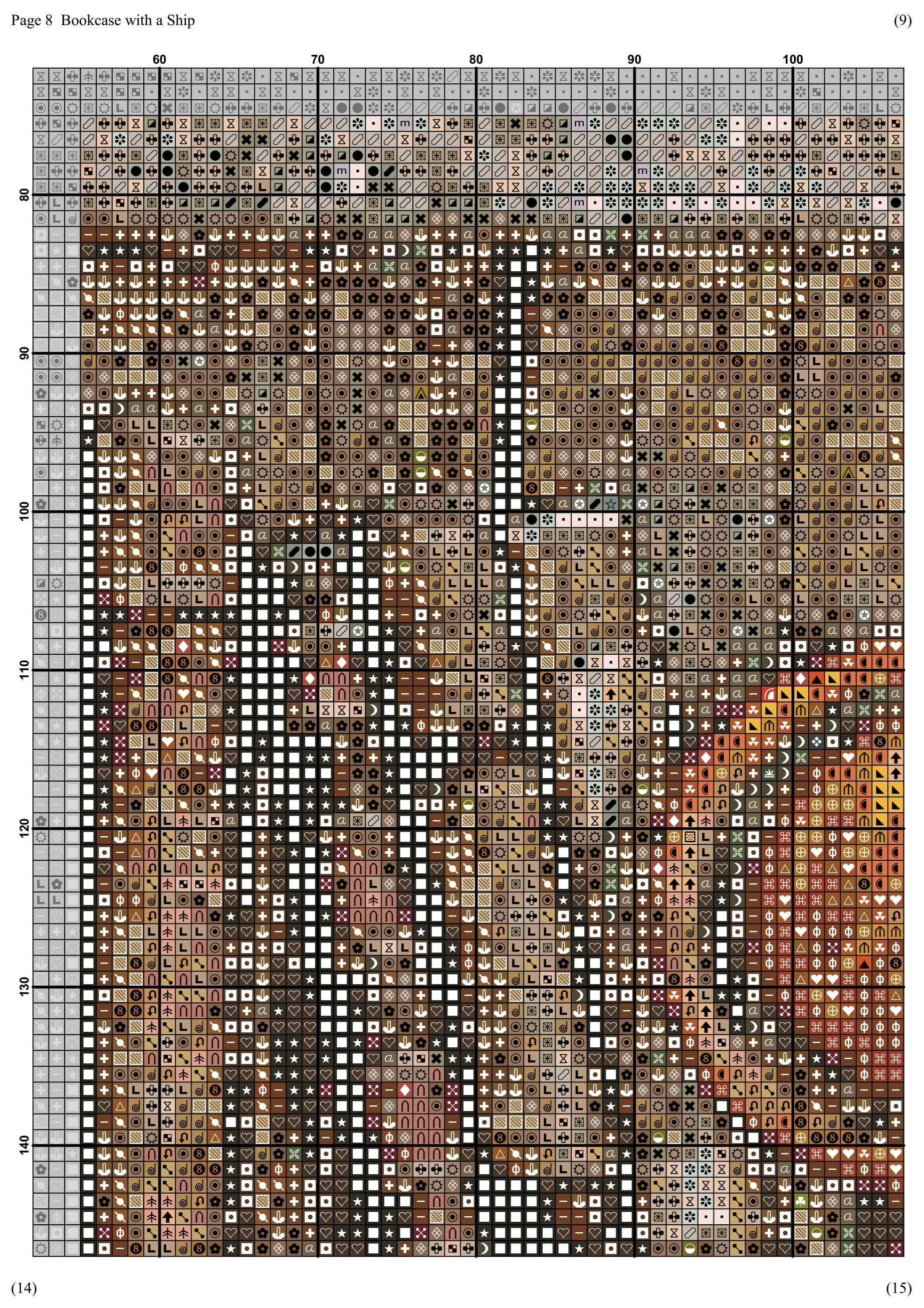 Book Cross Stitch Pattern Bookcase Cross Stitch Office Cross Etsy