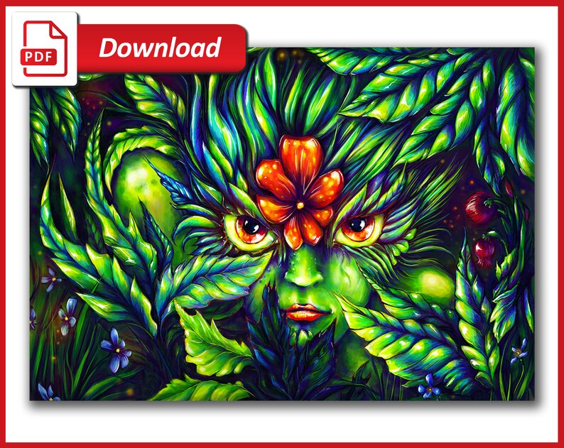 Fantasy Cross Stitch Large Cross Stitch Chart Counted Etsy