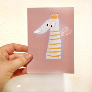 Carte postale '1. Illustration d'enfants de recyclage d'anniversaire