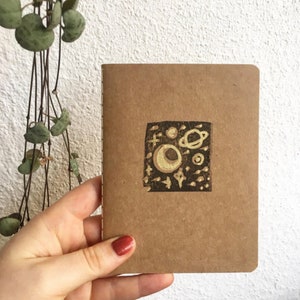 Carnet 'Space' kraft papier notes carnet manuscrit manuscrit