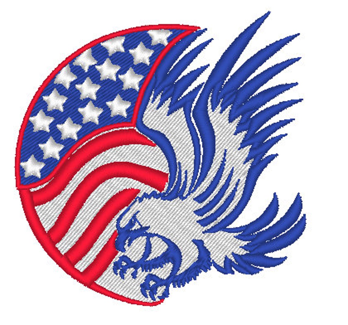 American Eagle Embroidery PES File 4 X 4 Hoop PES File Etsy UK