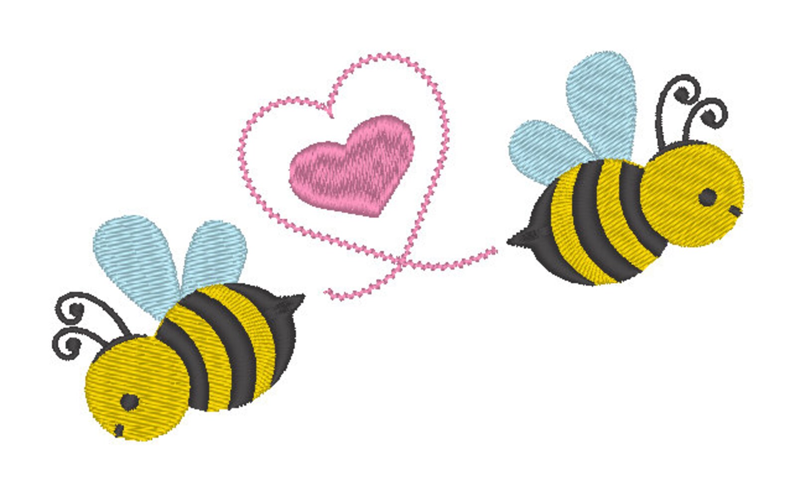 Bee Embroidery PES File 5 X 7 Hoop PES File Embroidery File Embroidery
