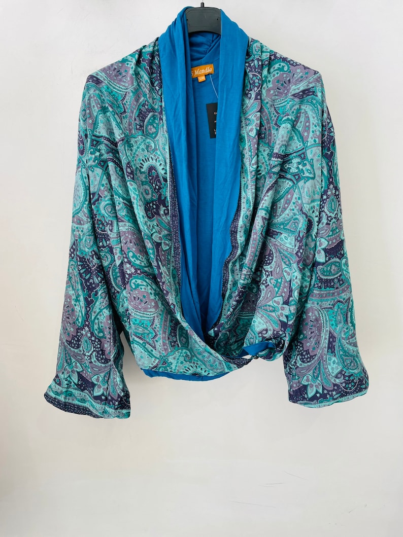 Silk wrap kimono 6