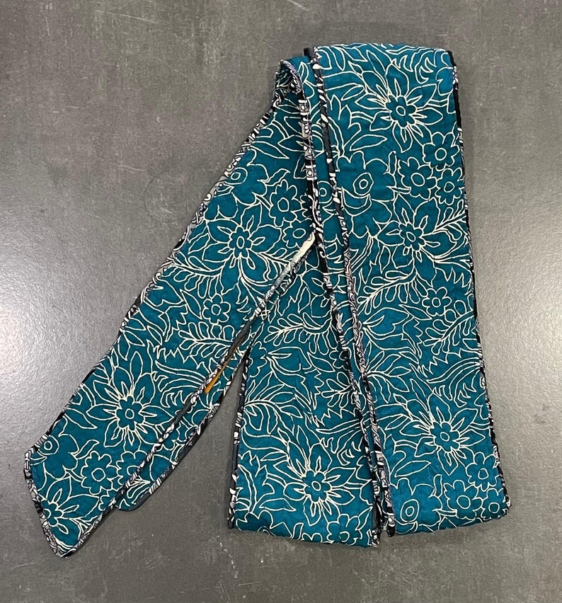 Reversible printed silk sash 8