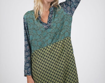 Silk tunic dress