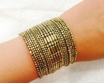 Adjustable Gold and silver bracelet