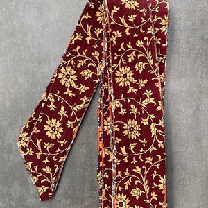 Reversible printed silk sash 6