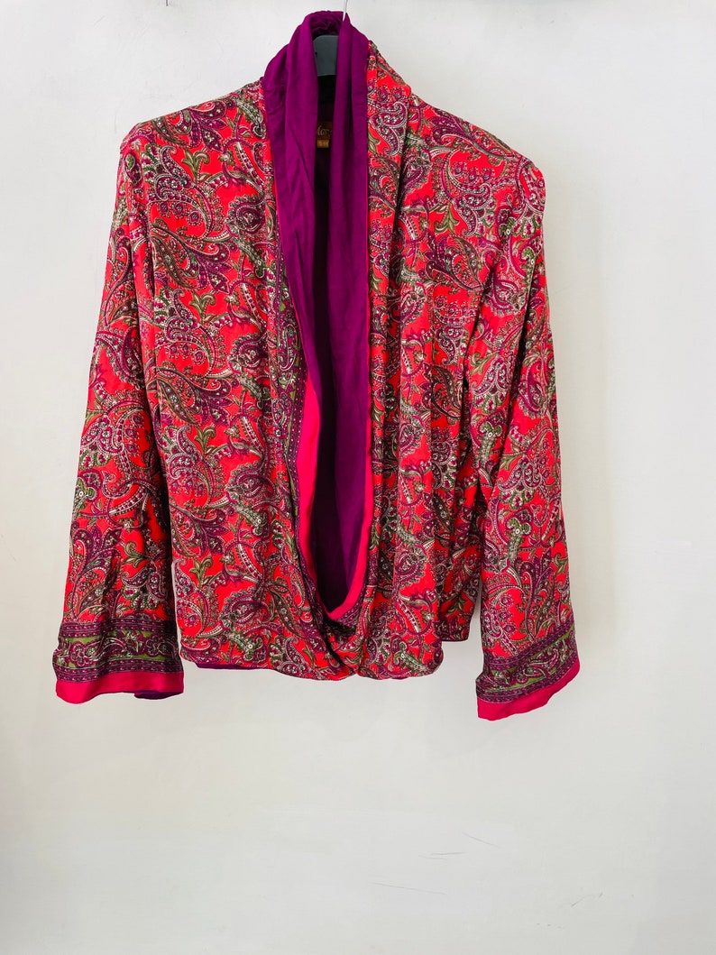 Silk wrap kimono 7