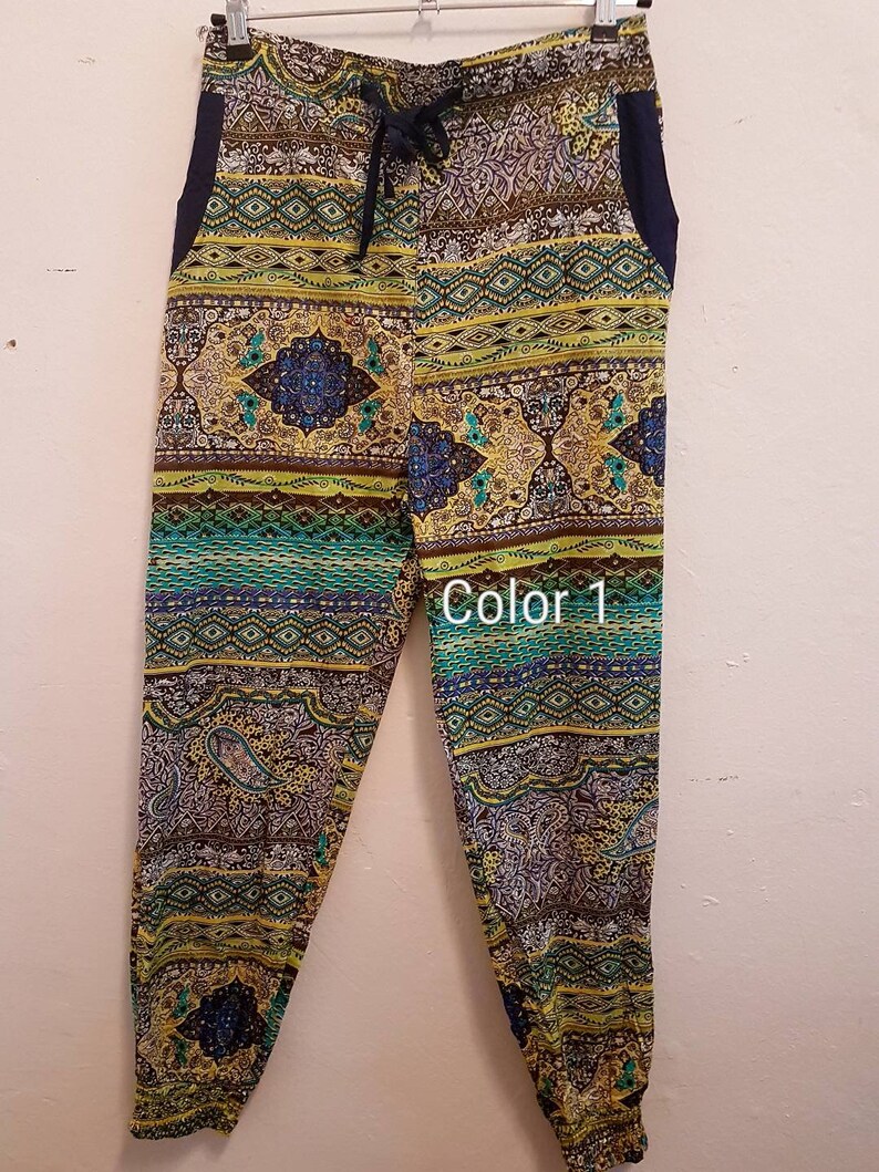 Printed Turkish trousers | Etsy