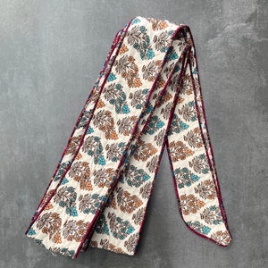 Reversible printed silk sash 3