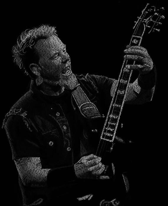 Wort Kunst Poster James Hetfield Etsy