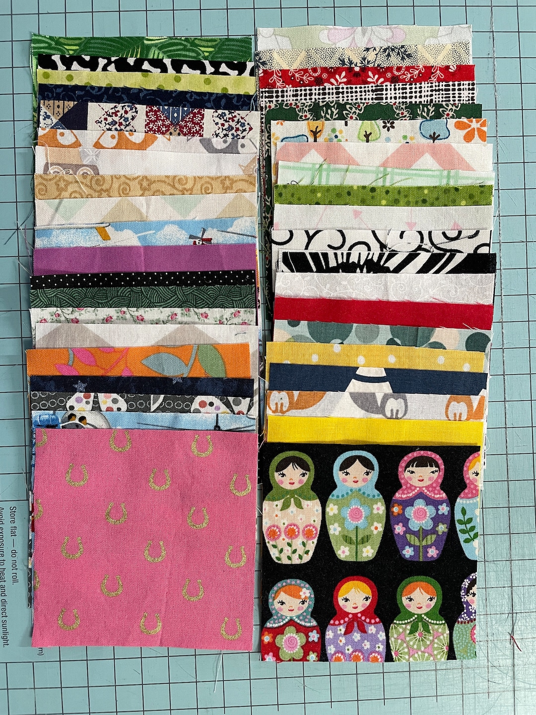 Scrappy 4 Inch Quilting Square Pack- 40 Pieces - Etsy
