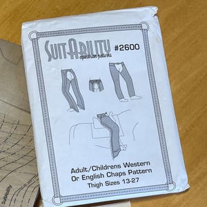 Western/English Riding Chaps Sewing Pattern