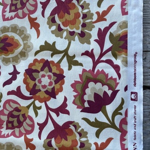 1 yard Fall Floral Cotton Fabric