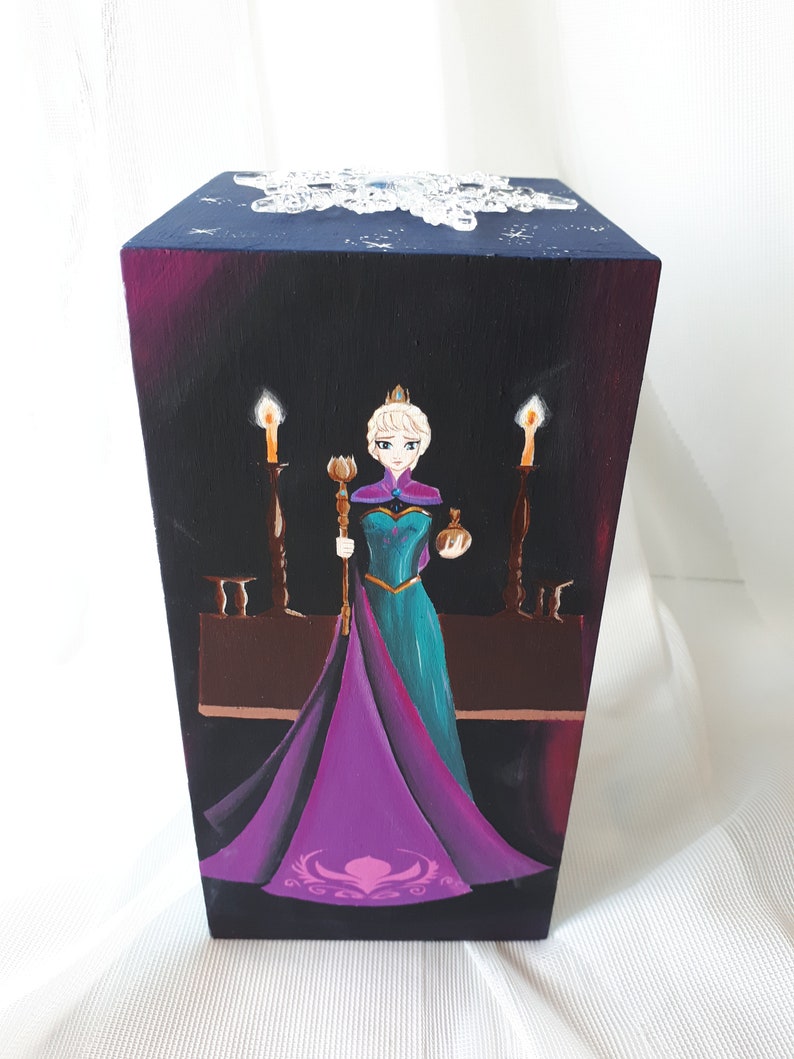 Frozen Elsa handpainted jewelry box Etsy