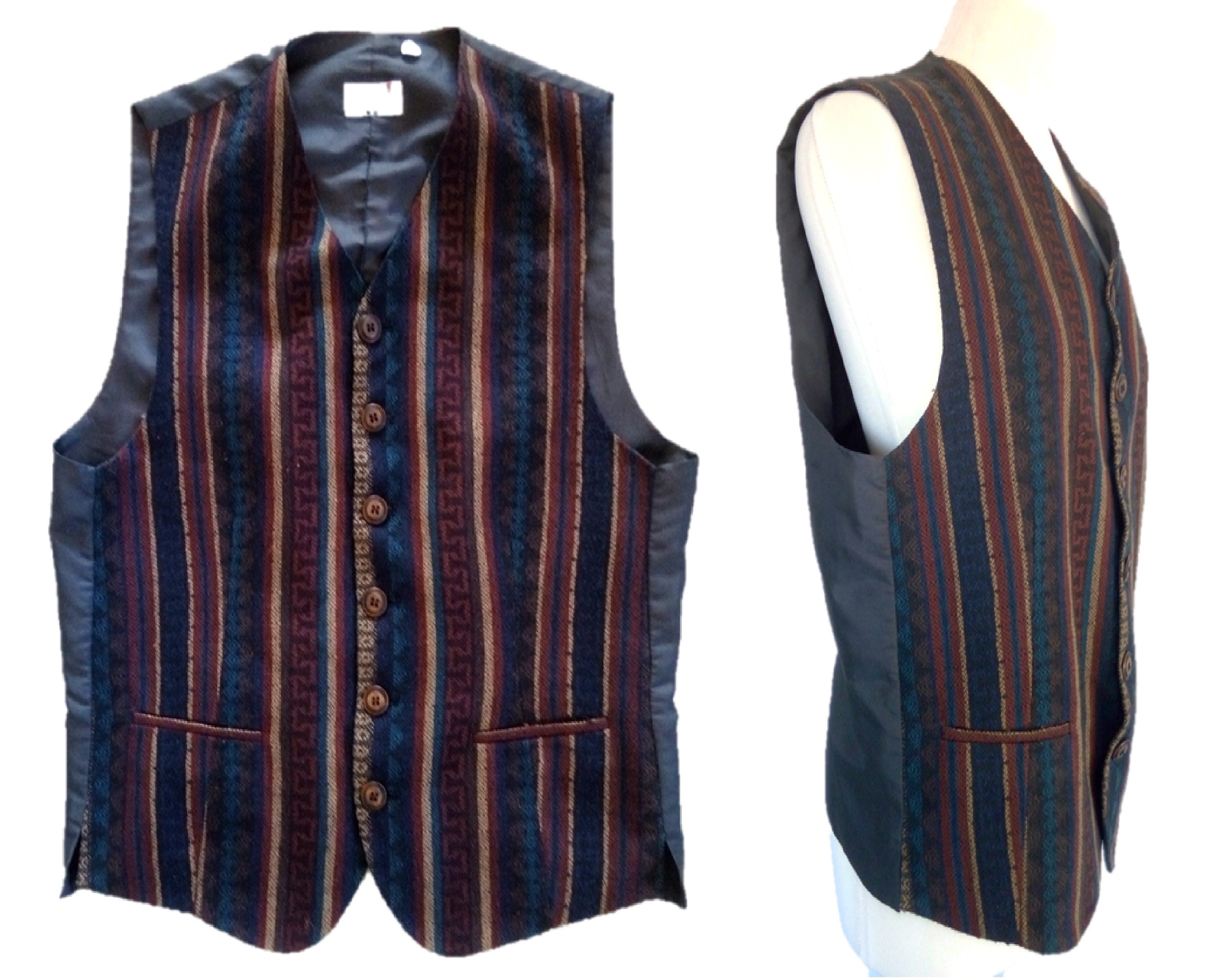 striped vest