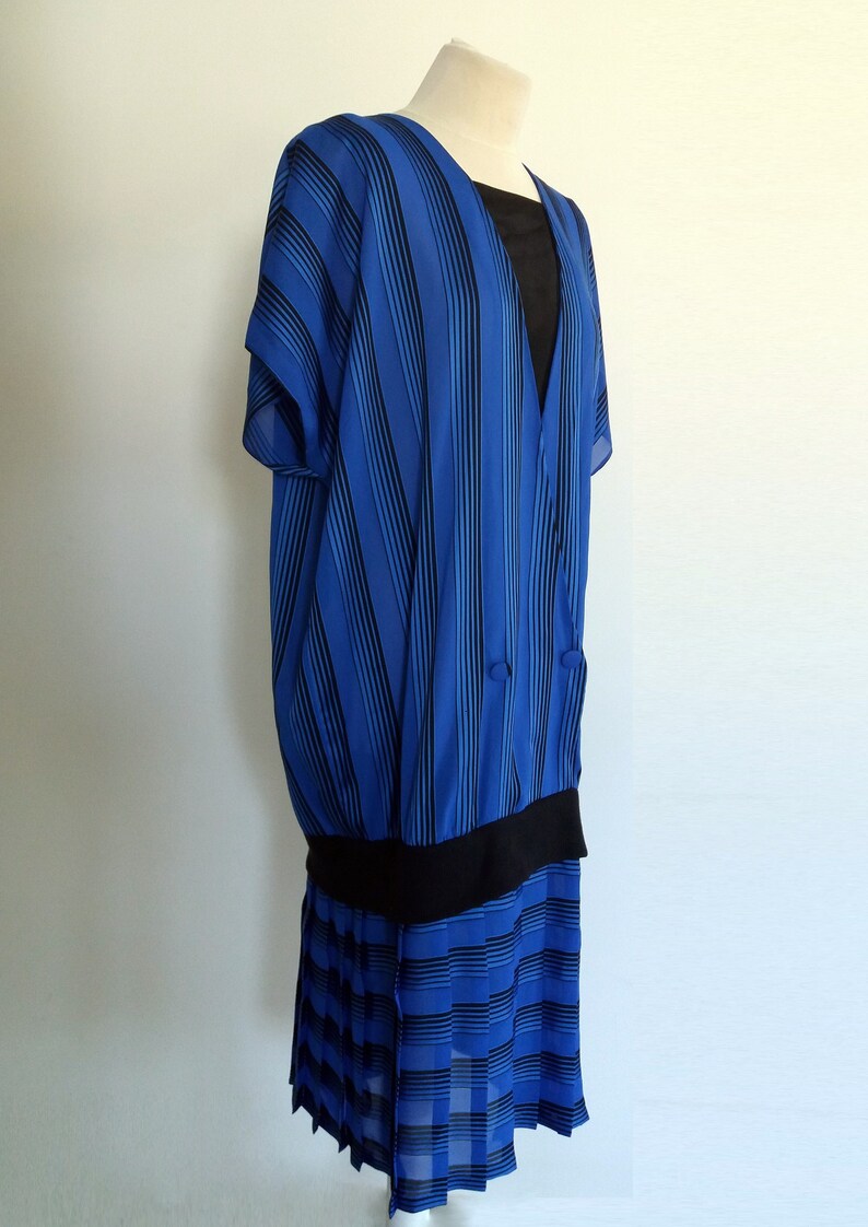 Vintage TRUWORTHS Dress Striped Dress Size 40 - Etsy Australia