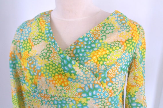 Vintage  60's  Handmade Floral Dress, Bishop Slee… - image 3
