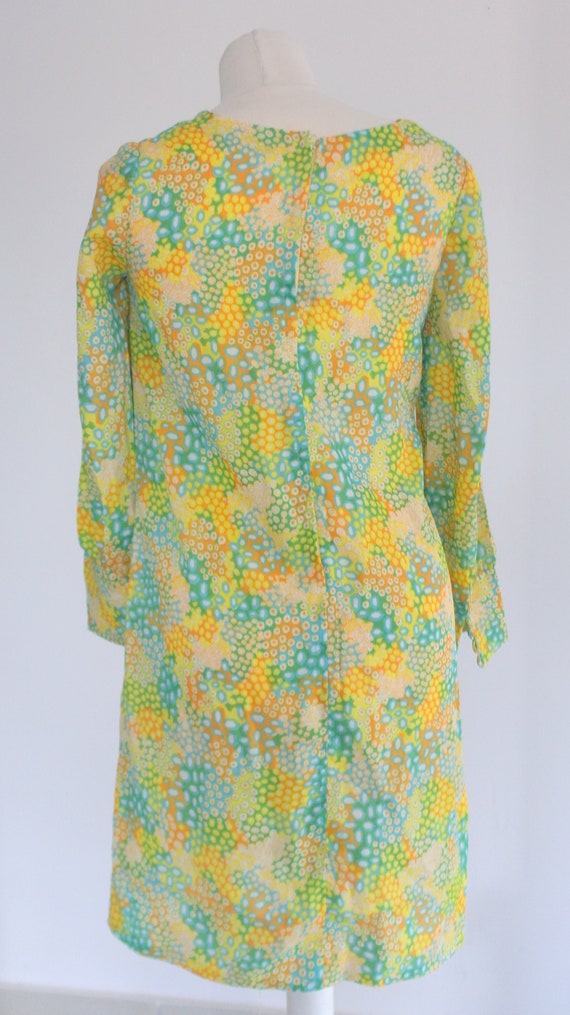 Vintage  60's  Handmade Floral Dress, Bishop Slee… - image 5