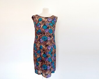 Vintage 60's Handmade Floral Dress