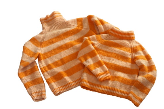 vintage orange sweater