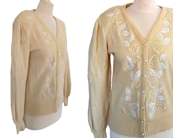 tan cardigan sweater