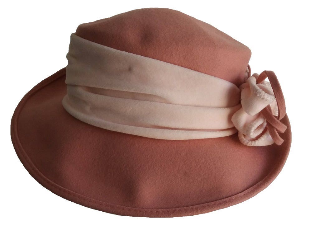 Antique Italian Made Felted Cloche Hat s-l400.jpg main image 2