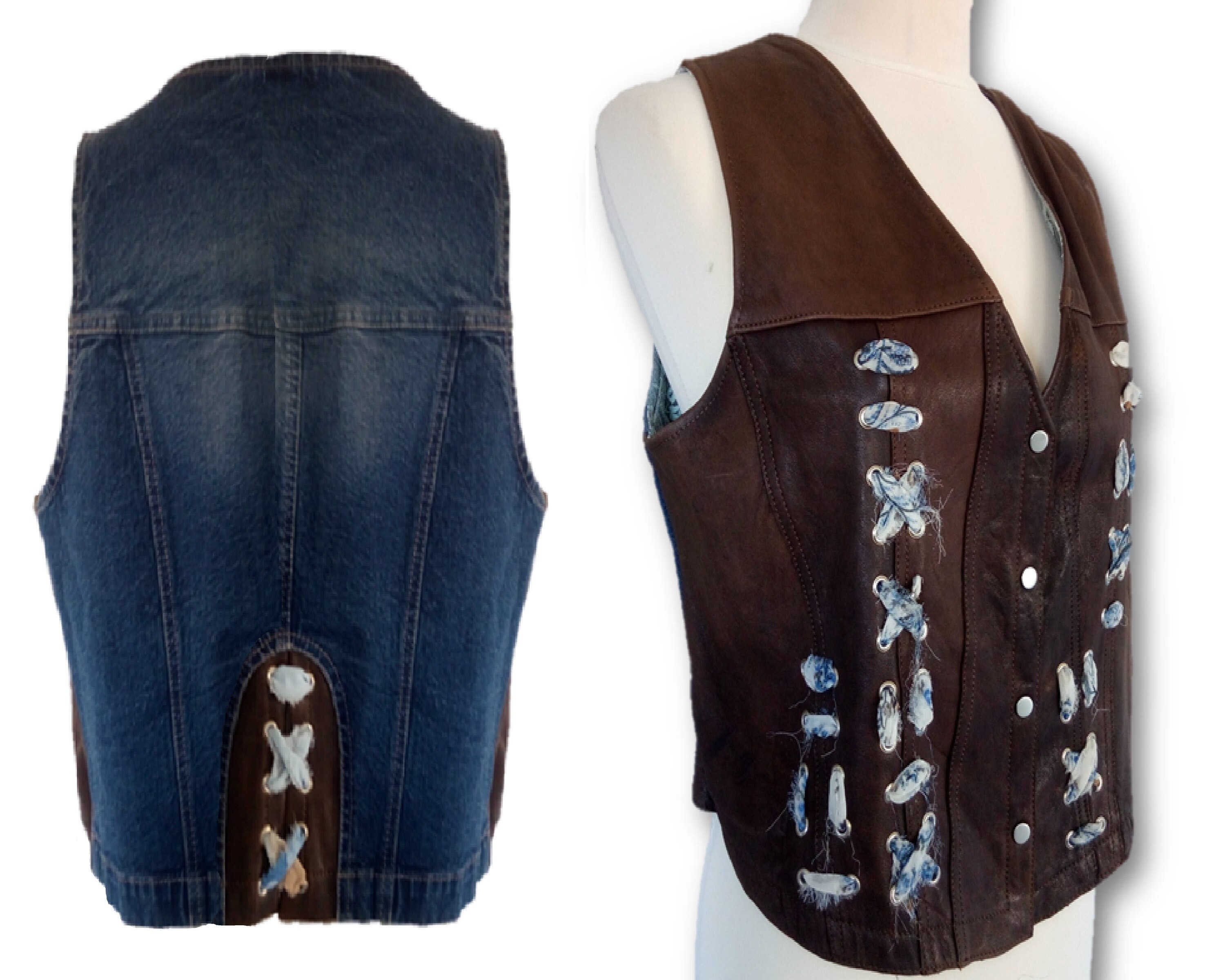 old leather vest