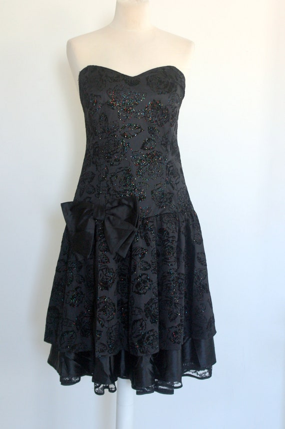 Corset Dress, Strapless Dress, Vintage 80's Corse… - image 2