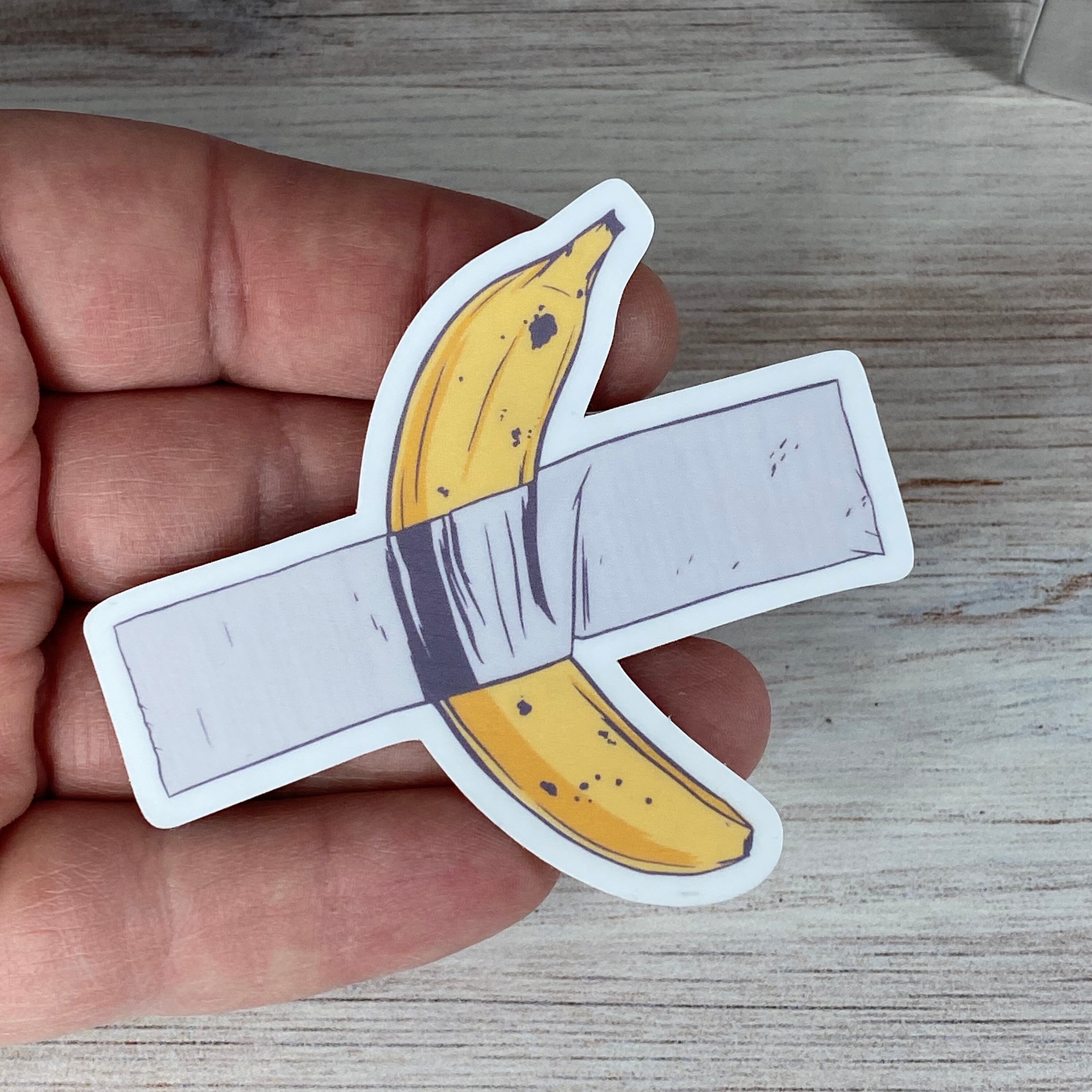 Duct tape Banana Sticker Pop Art Decal Waterproof Vinyl Etsy