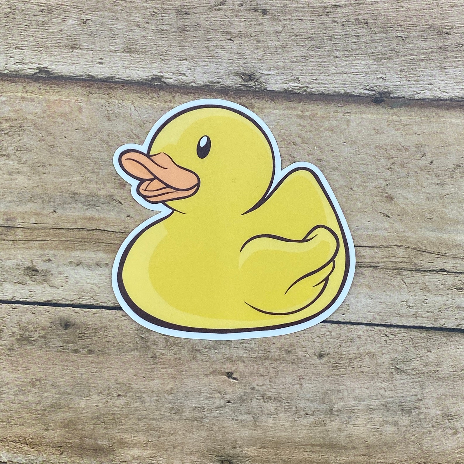 Rubber Duck Sticker Rubber Ducky Decal Waterproof Vinyl Etsy