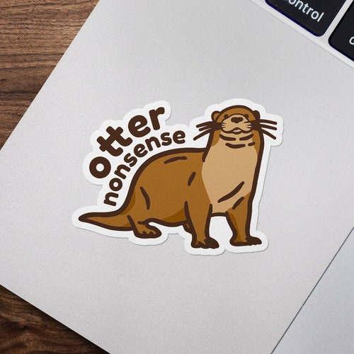 Otter Nonsense Sticker Funny Sea Otters Lover Utter - Etsy Otter Nonsense Sticker Funny Sea Otters Lover Utter - Etsy