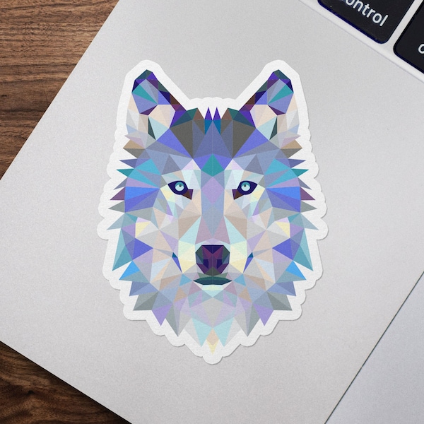 Geometric Wolf Etsy