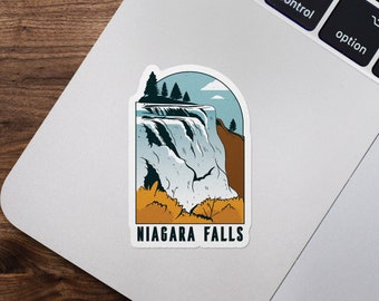 Niagara Falls Sticker, Niagara River, Niagara Gorge, Waterfall, Waterproof Sticker, Sticker for Hydroflask || 453