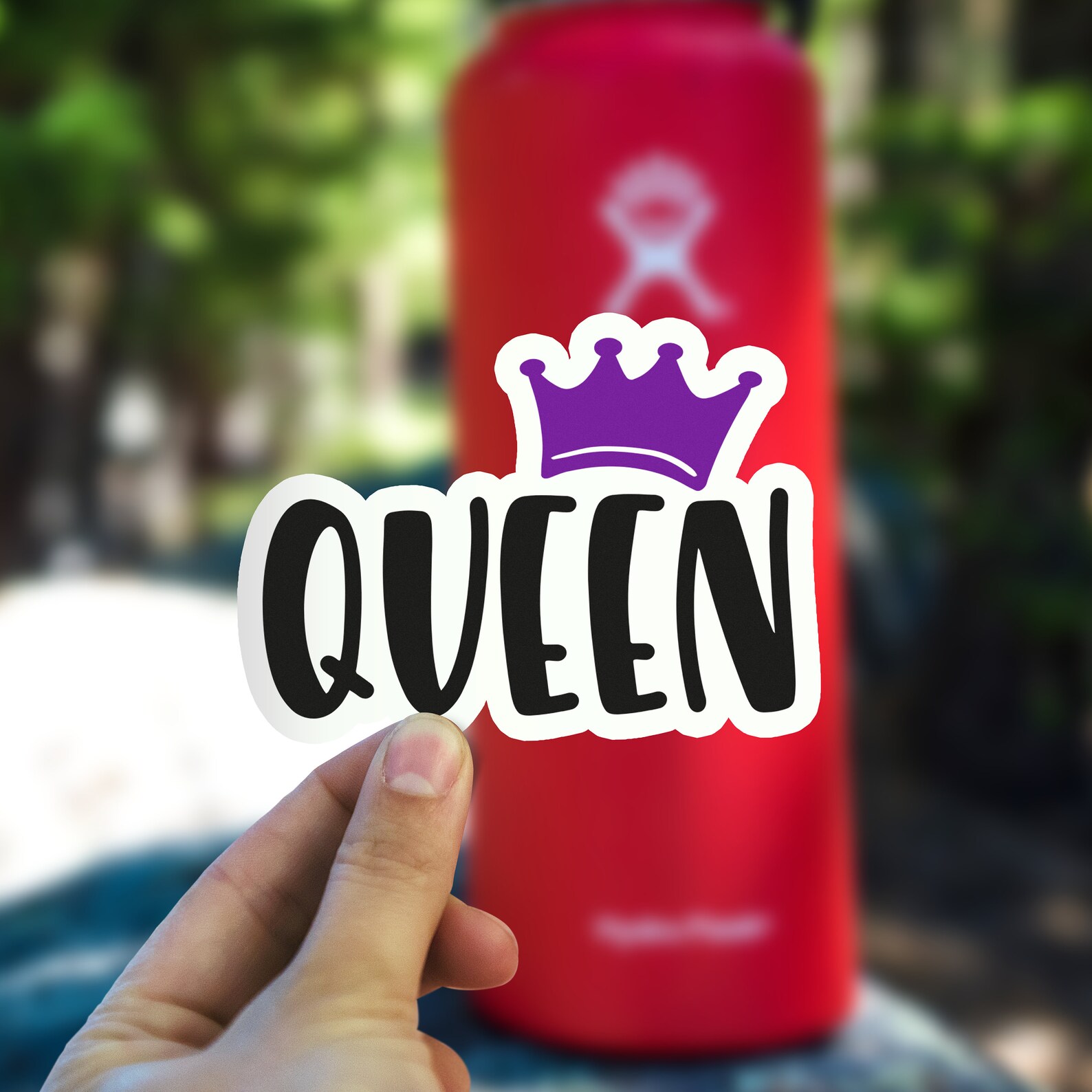 Queen Purple Crown Sticker Diva Princess Decal Waterproof | Etsy