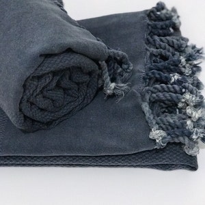 waffle Turkish towel, cotton turkish towel, peshtemal, navy turkish towel, spa, beach, surf turkish towel, hammam turkish towel