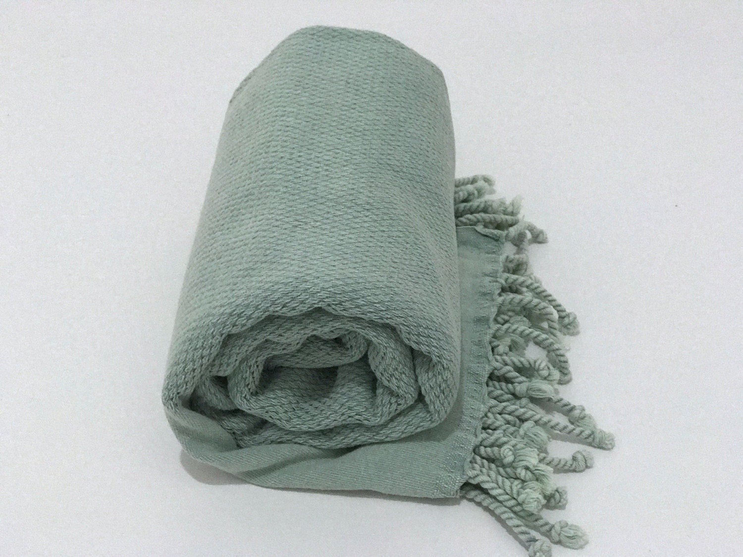 Mint Turkish towel natural yoga towel Turkish beach towel