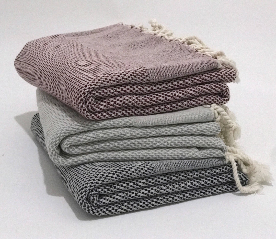 Thick Turkish Towel, Beach Towel, Hammam Towel, Peshtemal, Gift for Her