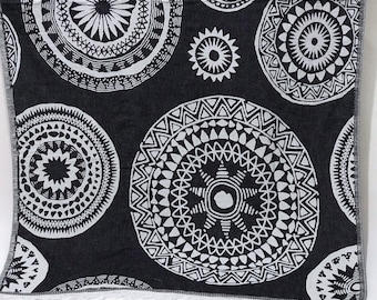 Black bath towel, peshtemal, geometric towel,  dublesided towel, sarong, throw, turkish towels, handwoven cotton towel, tablecloth