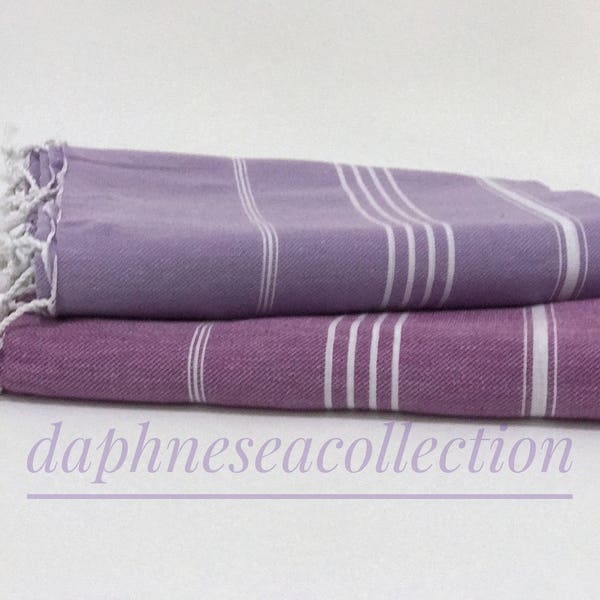 Shades of purple, Turkish towel, purple Turkish towel, Turkish beach towel, Turkish cotton towel, peshtemal, hammam towel, bath sheet