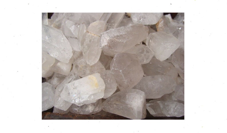 a FREE faceted gemstone SMALL 500 Carat Lots of Quartz Crystal Points