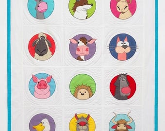 Barbara Ann Design Co - Funny Farm Animals - Quilt-as-you-go pattern